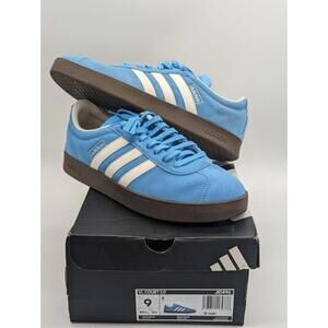 Adidas Vl Court Classic Blue White Retro Sneakers JI0496 Mens Size 9 / Womens 10